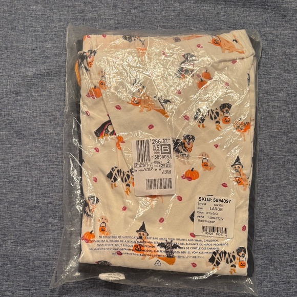 Lands End Women “Halloween” Dog and Cat Pajama Set - Picture 4 of 4
